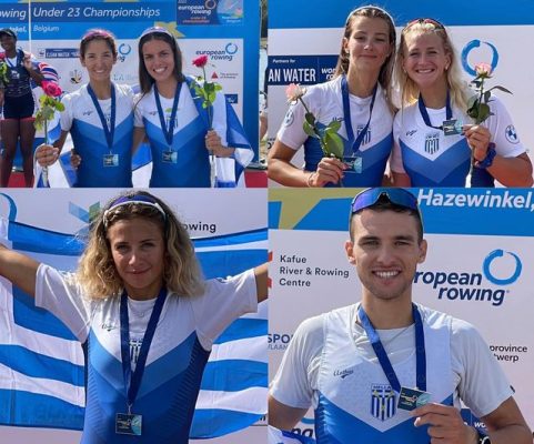 Ευρωπαϊκό U23: Τρία χρυσά κι ένα ασημένιο για τα ελληνικά κουπιά στο Βέλγιο – Στη 3η θέση του πίνακα των μεταλλίων η Ελλάδα