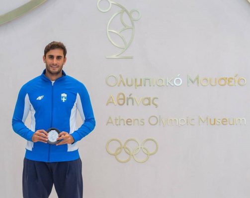 Μάριος Καπότσης: Δώρισε το ασημένιο μετάλλιο στο Ολυμπιακό Μουσείο της Αθήνας (pics)