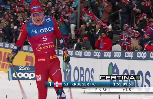 Παγκόσμιο Κύπελλο Σκι Αντοχής: Νικητής στα 50 χλμ του Όσλο ο Κρούγκερ (vid)