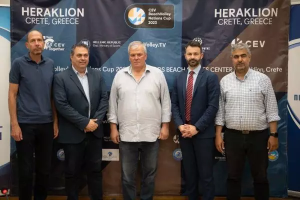 CEV Beach Volley Nations Cup: Η επίσημη συνέντευξη Τύπου στην Κρήτη (vid)