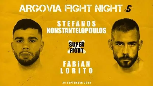 Στο Argovia Fight Night 5 στην Ελβετία 30 Σεπτεμβρίου και ο Στέφανος Κωνσταντελόπουλος