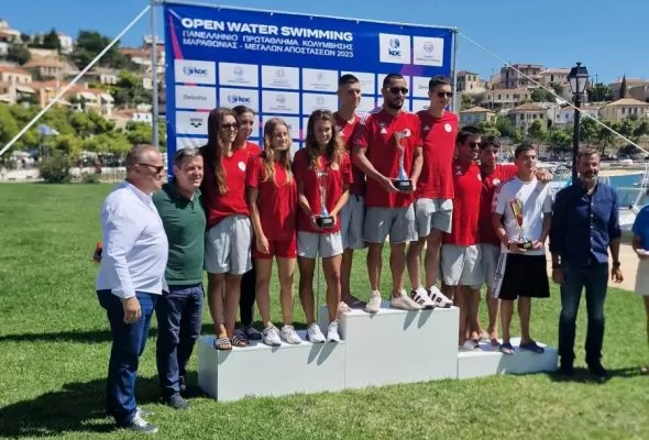 Πανελλήνιο Open Water: Πρωταθλητής ο Ολυμπιακός στη Γενική Ανδρών / Γυναικών – Νταμπλ για τον Κυνηγάκη και την Κανόγκα