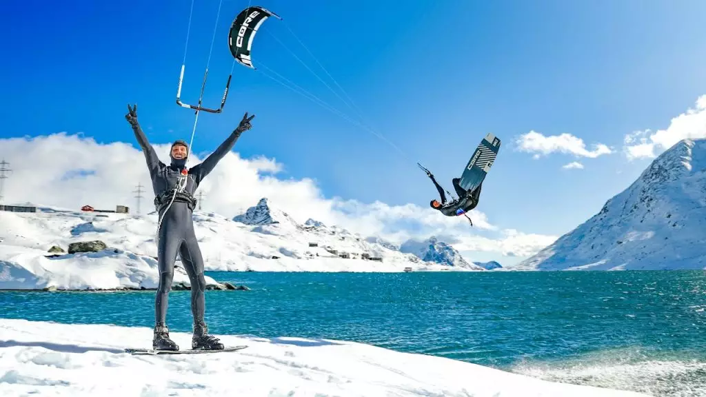 Ο Μπέχολτς κάνει kite surf στις… παγωμένες Άλπεις! (video)