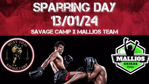 Sparring Day αυτό το Σάββατο 13 Γενάρη από το Savage camp και το Mallios team