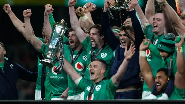 Η Ιρλανδία ως πρωταθλήτρια του Six Nations το 2023.