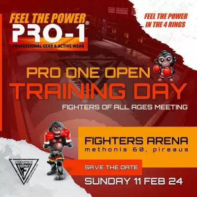 PRO ONE Open Training Day 11/2 στην Fighters Arena